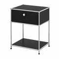 Regal – moderner Stil, modular, aus Metall, Schwarz, für Wohnzimmer, Büro und Flur