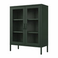 Vitrinenschrank – 80 × 101,5 × 40 cm, mit Ablagen, aus Glas