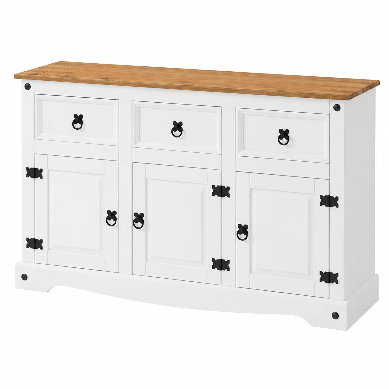 Sideboard – mit Schubladen, mit mehreren Türen, aus Kiefernholz
