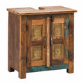 Waschbeckenunterschrank – 52 × 60 × 30 cm, aus Massivholz, für Badezimmer