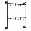 Wandgarderobe – 80 cm, Industriestil, hängend